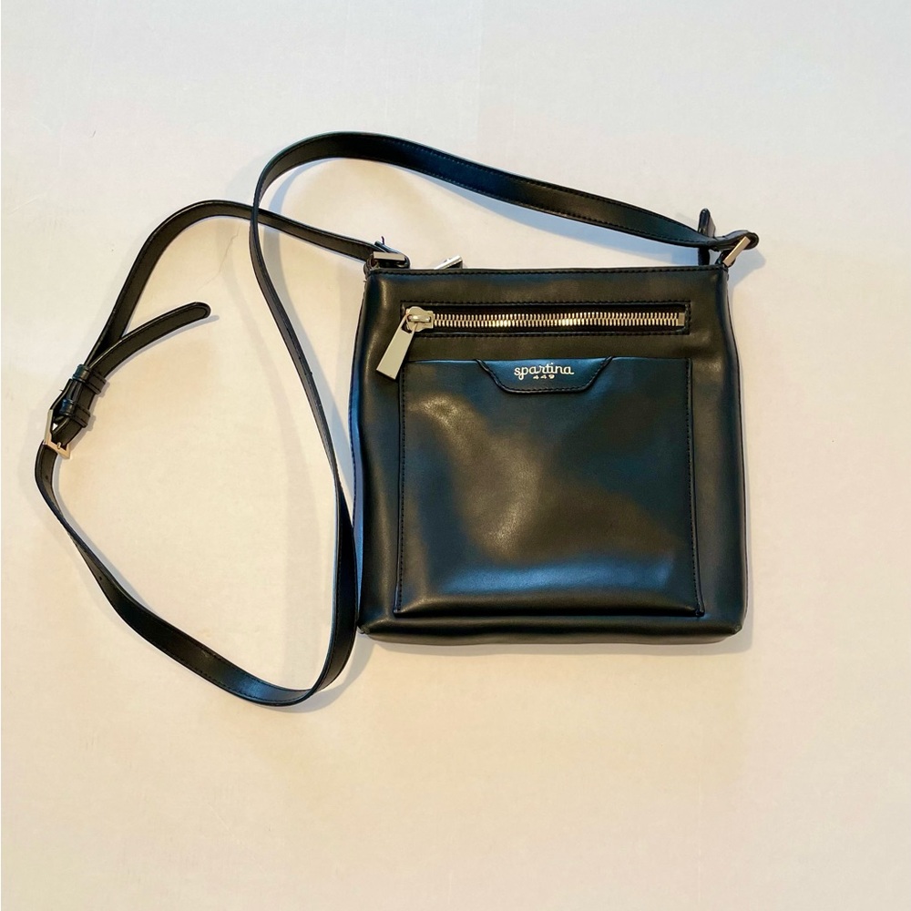 Spartina 449 Black Leather Bag